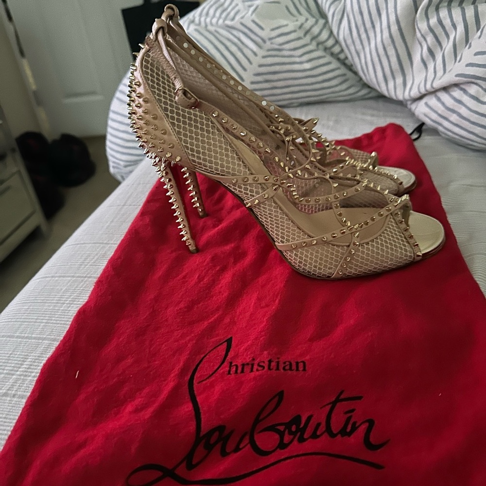 Christian Louboutin spiked leather heels